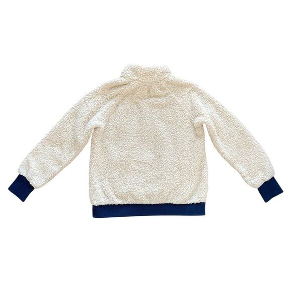 Athleta Girl Size 7 So Snug Sherpa Half Zip Fleece Pullover Pockets - Picture 2 of 6